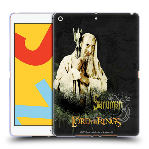 The Lord Of The Rings The Fellowship Of The Ring Character Art Saruman Soft Gel Case for Apple iPad 10.2 2019/2020/2021