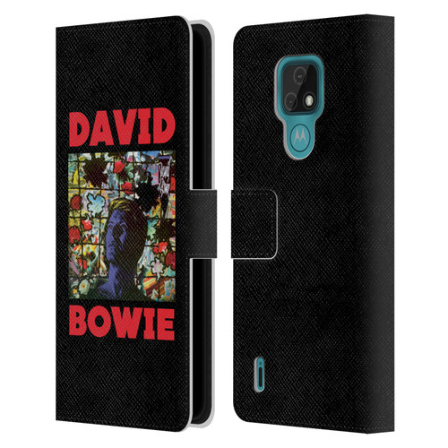 David Bowie Album Art Tonight Leather Book Wallet Case Cover For Motorola Moto E7