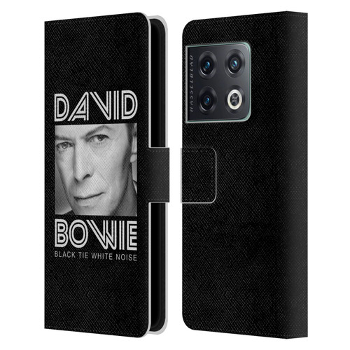 David Bowie Album Art Black Tie Leather Book Wallet Case Cover For OnePlus 10 Pro