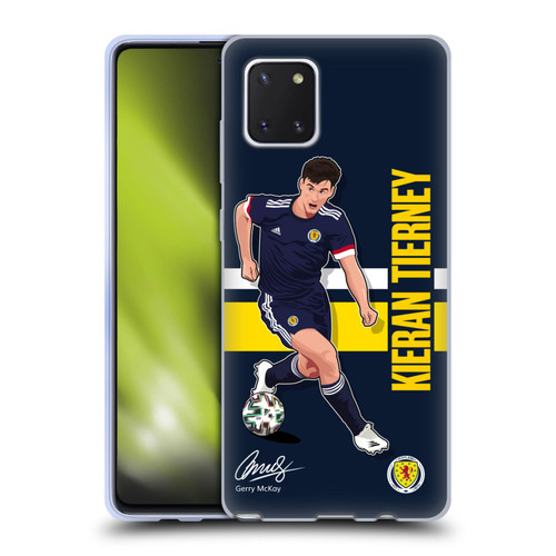 Scotland National Football Team Players Kieran Tierney Soft Gel Case for Samsung Galaxy Note10 Lite