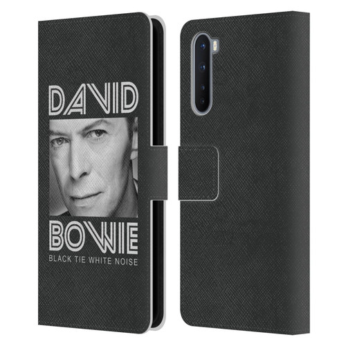 David Bowie Album Art Black Tie Leather Book Wallet Case Cover For OnePlus Nord 5G