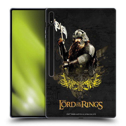 The Lord Of The Rings The Fellowship Of The Ring Character Art Gimli Soft Gel Case for Samsung Galaxy Tab S8 Ultra