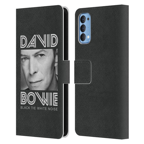 David Bowie Album Art Black Tie Leather Book Wallet Case Cover For OPPO Reno 4 5G