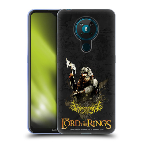 The Lord Of The Rings The Fellowship Of The Ring Character Art Gimli Soft Gel Case for Nokia 5.3