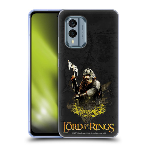 The Lord Of The Rings The Fellowship Of The Ring Character Art Gimli Soft Gel Case for Nokia X30