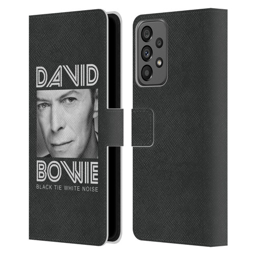 David Bowie Album Art Black Tie Leather Book Wallet Case Cover For Samsung Galaxy A73 5G (2022)