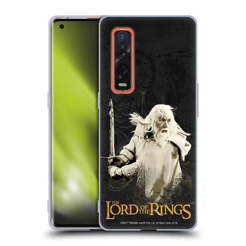 The Lord Of The Rings The Fellowship Of The Ring Character Art Gandalf Soft Gel Case for OPPO Find X2 Pro 5G