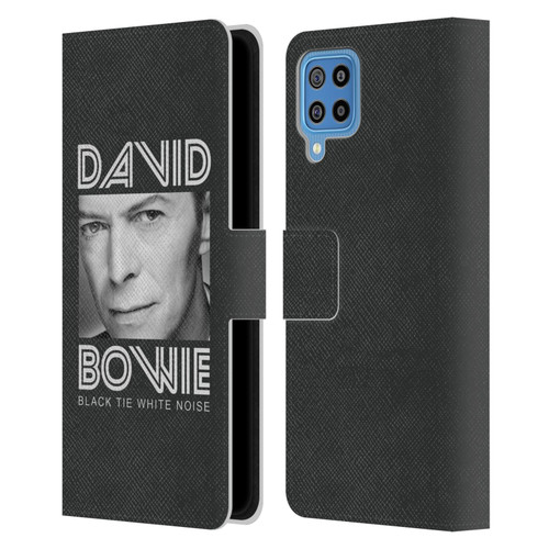 David Bowie Album Art Black Tie Leather Book Wallet Case Cover For Samsung Galaxy F22 (2021)