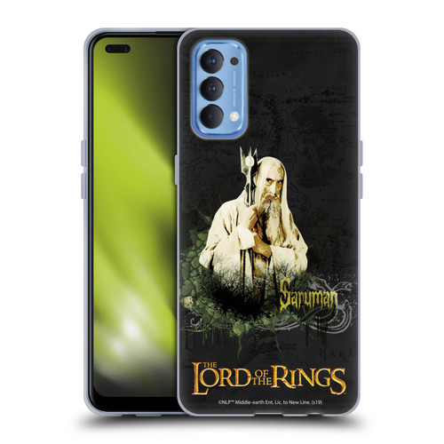 The Lord Of The Rings The Fellowship Of The Ring Character Art Saruman Soft Gel Case for OPPO Reno 4 5G