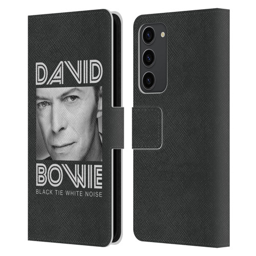 David Bowie Album Art Black Tie Leather Book Wallet Case Cover For Samsung Galaxy S23+ 5G