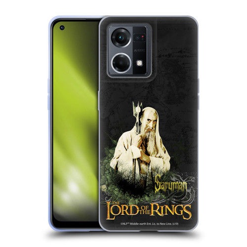 The Lord Of The Rings The Fellowship Of The Ring Character Art Saruman Soft Gel Case for OPPO Reno8 4G