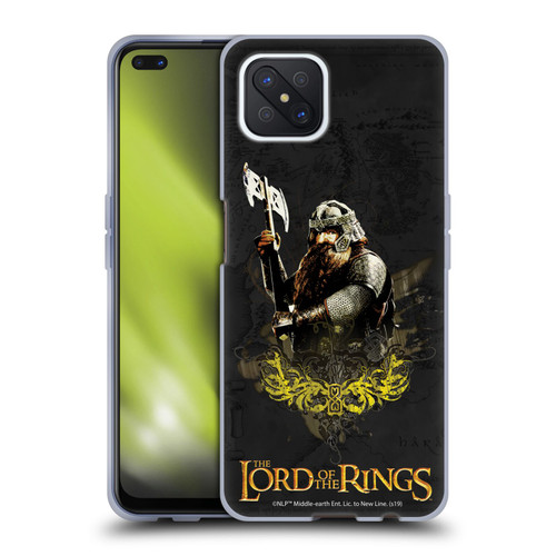 The Lord Of The Rings The Fellowship Of The Ring Character Art Gimli Soft Gel Case for OPPO Reno4 Z 5G