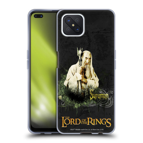 The Lord Of The Rings The Fellowship Of The Ring Character Art Saruman Soft Gel Case for OPPO Reno4 Z 5G