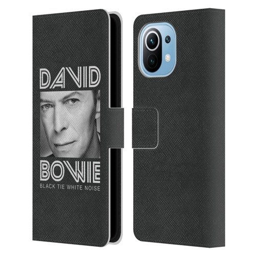 David Bowie Album Art Black Tie Leather Book Wallet Case Cover For Xiaomi Mi 11