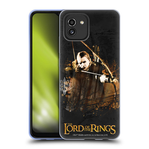 The Lord Of The Rings The Fellowship Of The Ring Character Art Legolas Soft Gel Case for Samsung Galaxy A03 (2021)