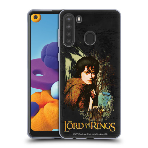 The Lord Of The Rings The Fellowship Of The Ring Character Art Frodo Soft Gel Case for Samsung Galaxy A21 (2020)