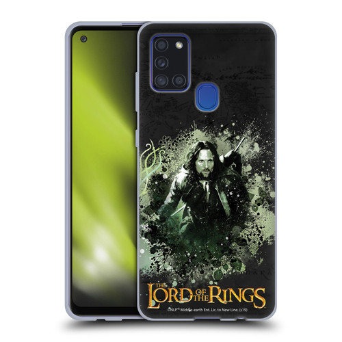 The Lord Of The Rings The Fellowship Of The Ring Character Art Aragorn Soft Gel Case for Samsung Galaxy A21s (2020)