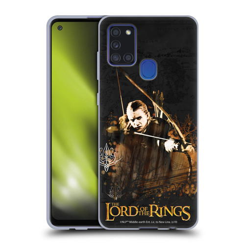 The Lord Of The Rings The Fellowship Of The Ring Character Art Legolas Soft Gel Case for Samsung Galaxy A21s (2020)