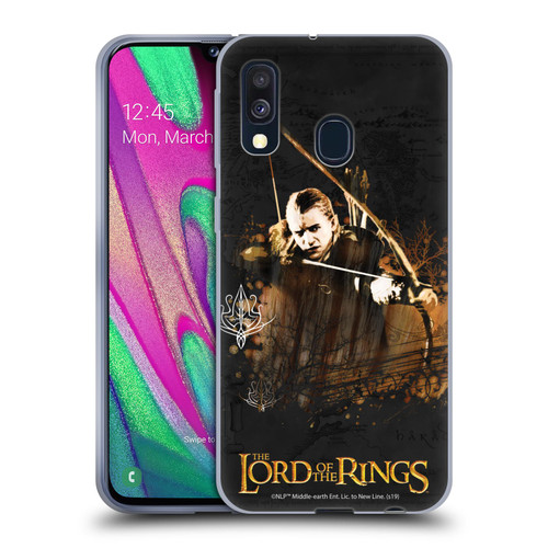 The Lord Of The Rings The Fellowship Of The Ring Character Art Legolas Soft Gel Case for Samsung Galaxy A40 (2019)