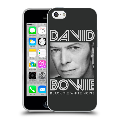 David Bowie Album Art Black Tie Soft Gel Case for Apple iPhone 5c