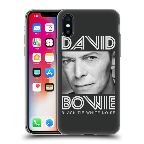 David Bowie Album Art Black Tie Soft Gel Case for Apple iPhone X / iPhone XS