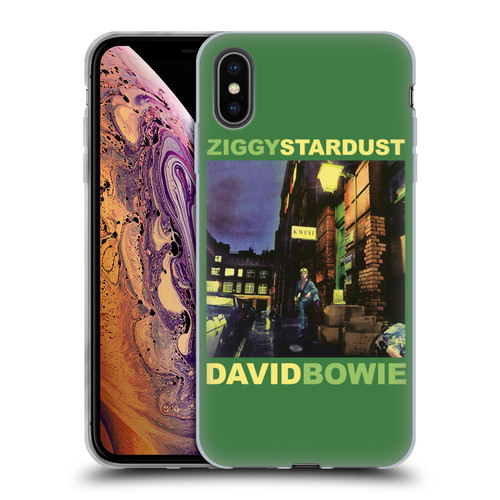 David Bowie Album Art Ziggy Stardust Soft Gel Case for Apple iPhone XS Max