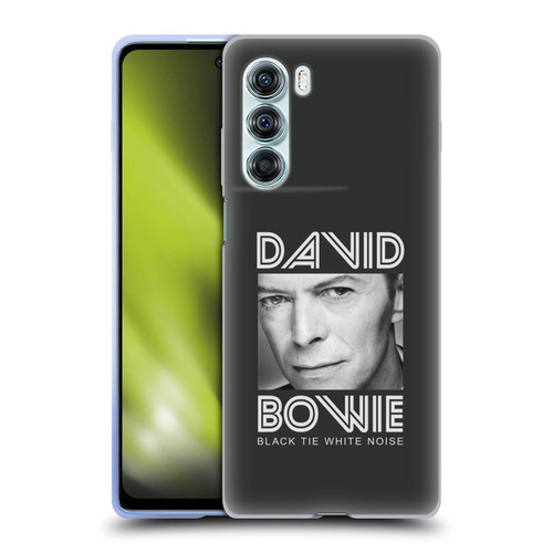 David Bowie Album Art Black Tie Soft Gel Case for Motorola Edge S30 / Moto G200 5G