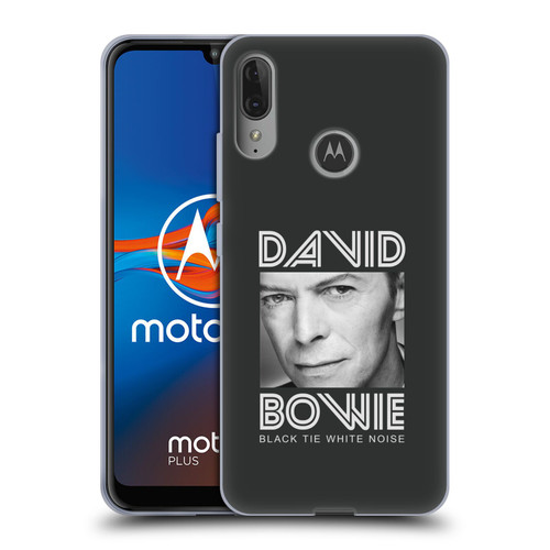 David Bowie Album Art Black Tie Soft Gel Case for Motorola Moto E6 Plus