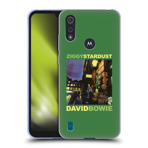 David Bowie Album Art Ziggy Stardust Soft Gel Case for Motorola Moto E6s (2020)