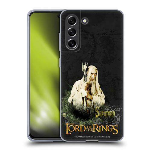 The Lord Of The Rings The Fellowship Of The Ring Character Art Saruman Soft Gel Case for Samsung Galaxy S21 FE 5G