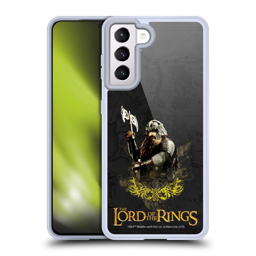 The Lord Of The Rings The Fellowship Of The Ring Character Art Gimli Soft Gel Case for Samsung Galaxy S21 5G