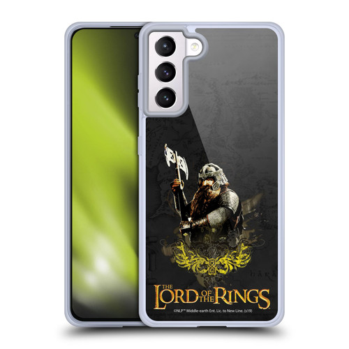 The Lord Of The Rings The Fellowship Of The Ring Character Art Gimli Soft Gel Case for Samsung Galaxy S21+ 5G