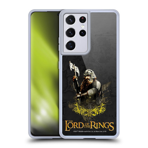 The Lord Of The Rings The Fellowship Of The Ring Character Art Gimli Soft Gel Case for Samsung Galaxy S21 Ultra 5G