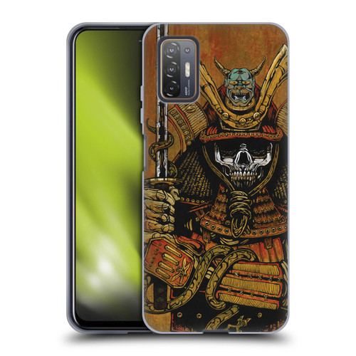 David Lozeau Colourful Grunge Samurai Soft Gel Case for HTC Desire 21 Pro 5G