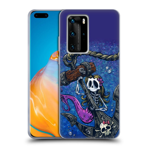 David Lozeau Colourful Grunge Mermaid Anchor Soft Gel Case for Huawei P40 Pro / P40 Pro Plus 5G