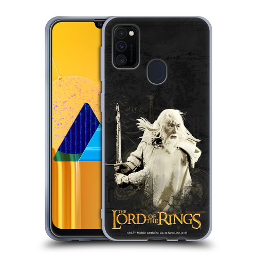 The Lord Of The Rings The Fellowship Of The Ring Character Art Gandalf Soft Gel Case for Samsung Galaxy M30s (2019)/M21 (2020)