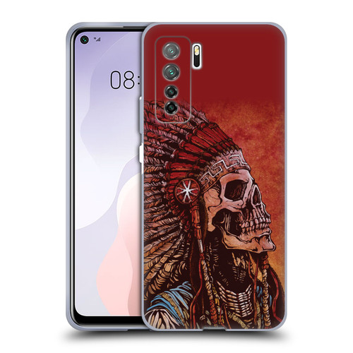 David Lozeau Colourful Grunge Native American Soft Gel Case for Huawei Nova 7 SE/P40 Lite 5G