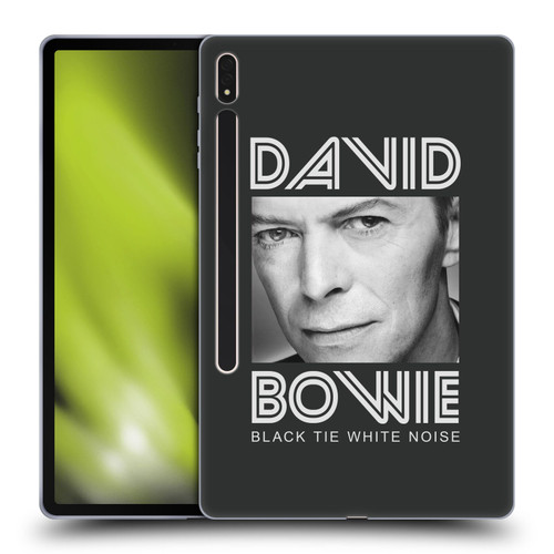 David Bowie Album Art Black Tie Soft Gel Case for Samsung Galaxy Tab S8 Plus