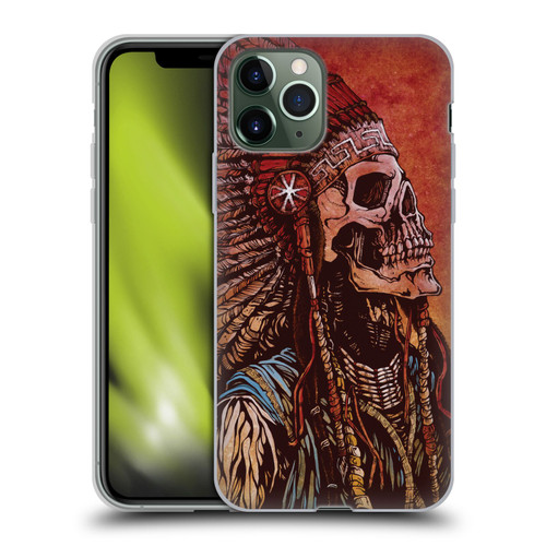 David Lozeau Colourful Grunge Native American Soft Gel Case for Apple iPhone 11 Pro