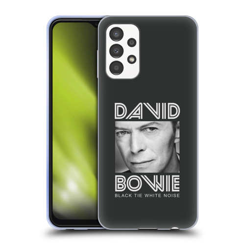 David Bowie Album Art Black Tie Soft Gel Case for Samsung Galaxy A13 (2022)