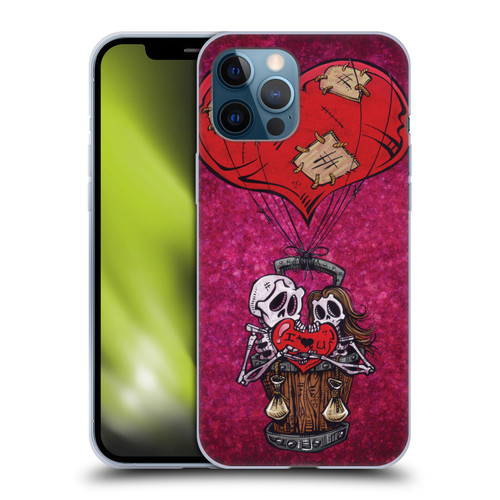 David Lozeau Colourful Grunge Day Of The Dead Soft Gel Case for Apple iPhone 12 Pro Max