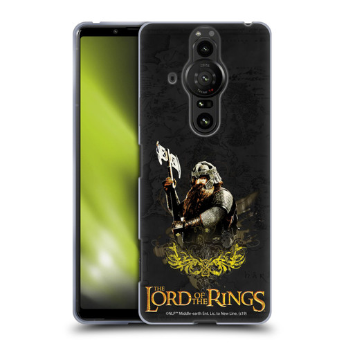 The Lord Of The Rings The Fellowship Of The Ring Character Art Gimli Soft Gel Case for Sony Xperia Pro-I