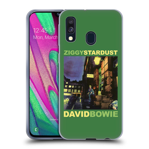 David Bowie Album Art Ziggy Stardust Soft Gel Case for Samsung Galaxy A40 (2019)