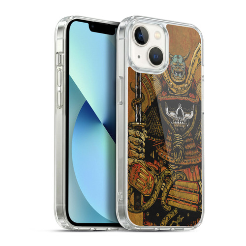 David Lozeau Colourful Grunge Samurai Soft Gel Case for Apple iPhone 13