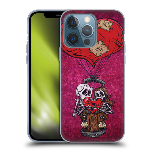 David Lozeau Colourful Grunge Day Of The Dead Soft Gel Case for Apple iPhone 13 Pro