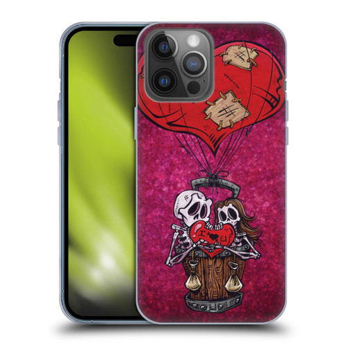 David Lozeau Colourful Grunge Day Of The Dead Soft Gel Case for Apple iPhone 14 Pro Max