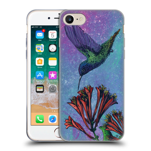 David Lozeau Colourful Grunge The Hummingbird Soft Gel Case for Apple iPhone 7 / 8 / SE 2020 & 2022