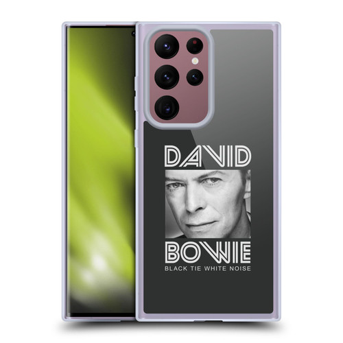 David Bowie Album Art Black Tie Soft Gel Case for Samsung Galaxy S22 Ultra 5G