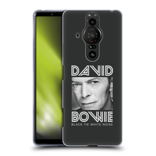 David Bowie Album Art Black Tie Soft Gel Case for Sony Xperia Pro-I