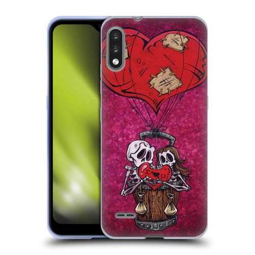 David Lozeau Colourful Grunge Day Of The Dead Soft Gel Case for LG K22